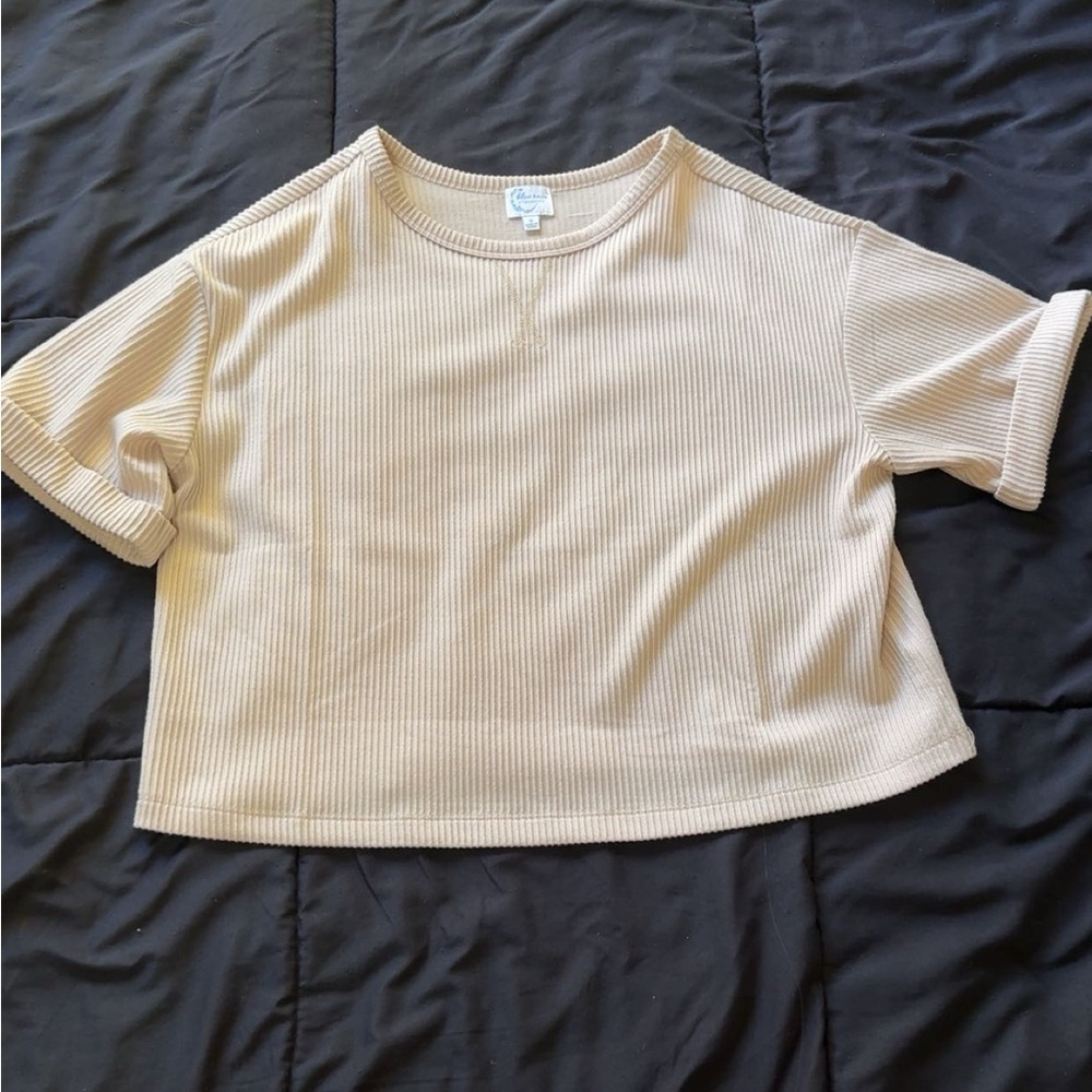 Beige Basic Tee
